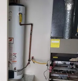 Installed water heater example 1