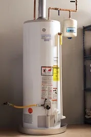 Water heater maintenance left
