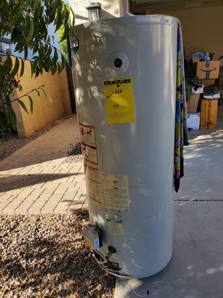 Installed water heater example 8